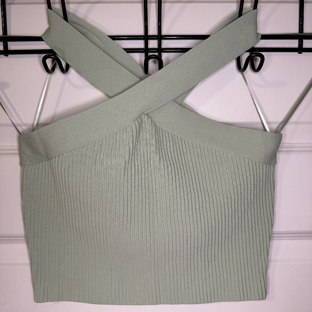Boutique Mint Green Crop Top